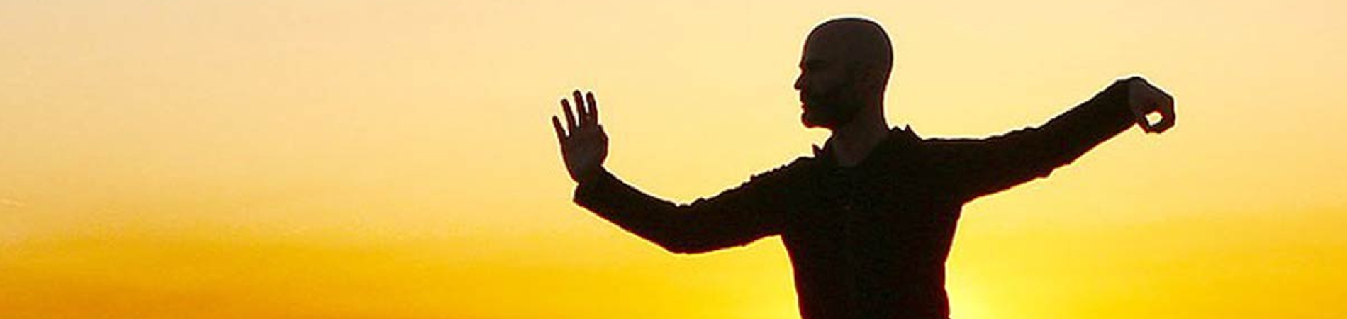 man practicing tai chi